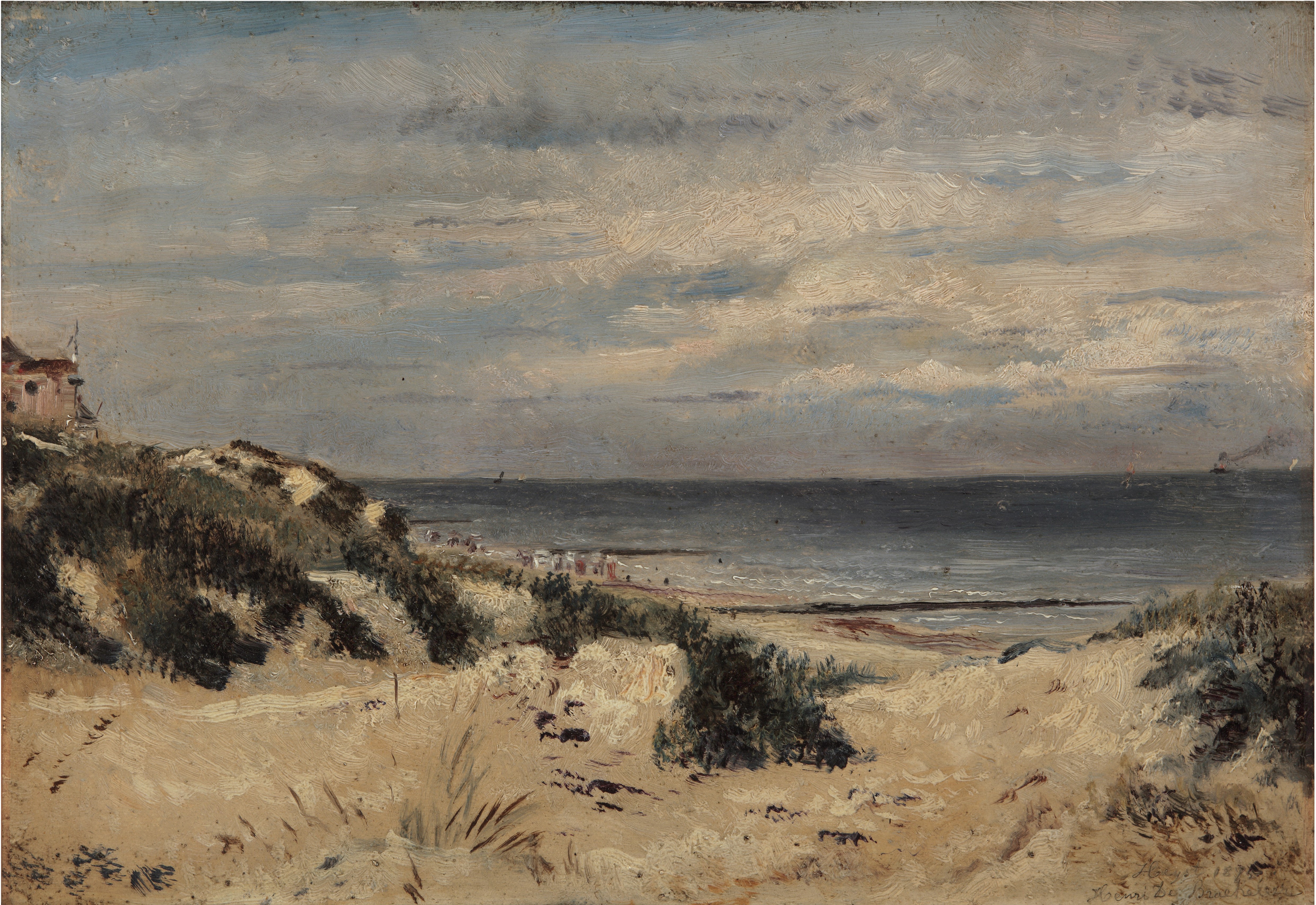 Heyst; zicht op de duinen